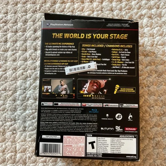 PS3 Def Jam RAPSTAR game and microphone - Picture 2 of 6